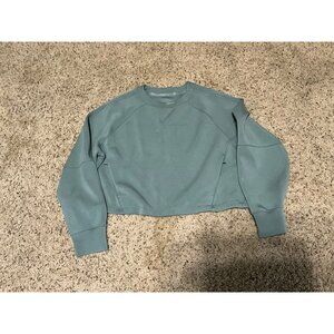 Lululemon Align Cropped Sweatshirt Teal Blue Womens Size 8